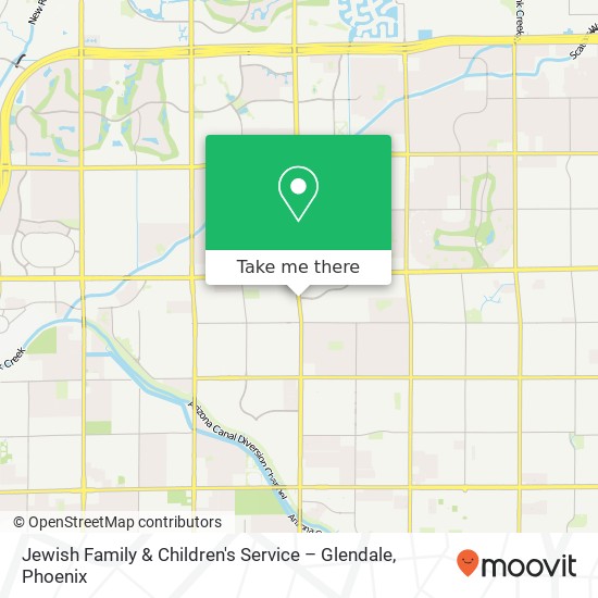 Mapa de Jewish Family & Children's Service – Glendale