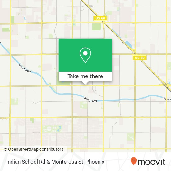 Indian School Rd & Monterosa St map