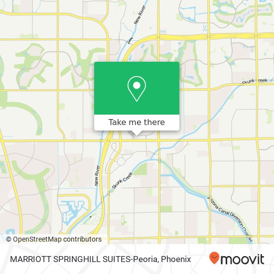 MARRIOTT SPRINGHILL SUITES-Peoria map