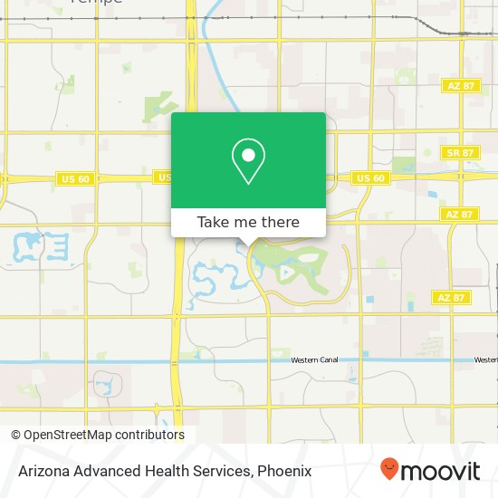 Mapa de Arizona Advanced Health Services