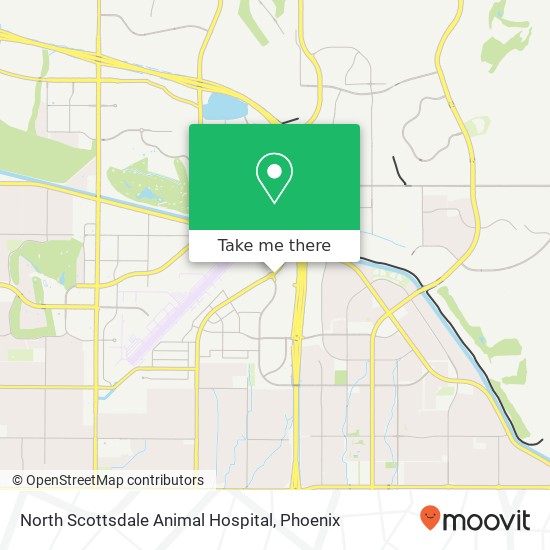 North Scottsdale Animal Hospital map