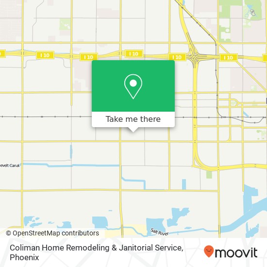 Coliman Home Remodeling & Janitorial Service map