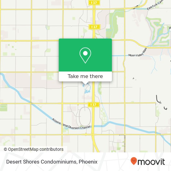 Desert Shores Condominiums map