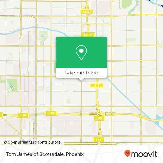 Tom James of Scottsdale map