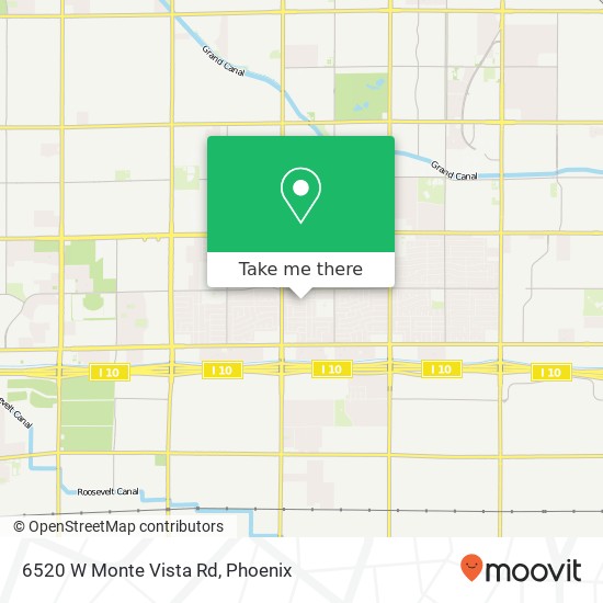 6520 W Monte Vista Rd map