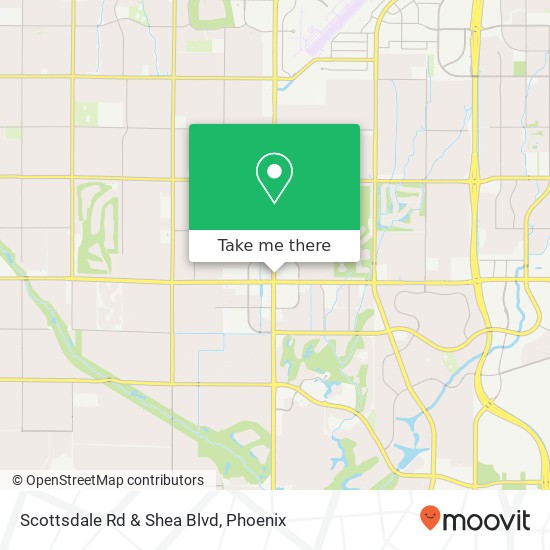 Scottsdale Rd & Shea Blvd map