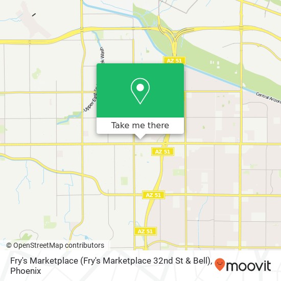 Fry's Marketplace (Fry's Marketplace 32nd St & Bell) map