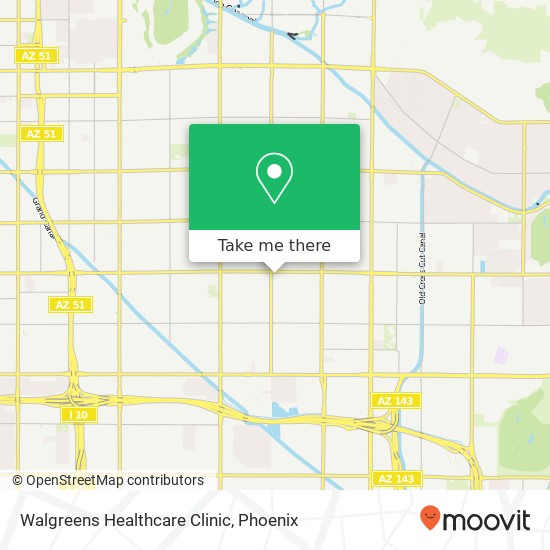 Walgreens Healthcare Clinic map