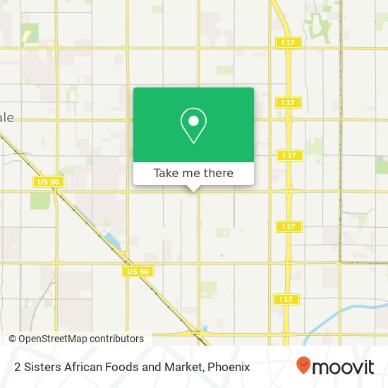 Mapa de 2 Sisters African Foods and Market
