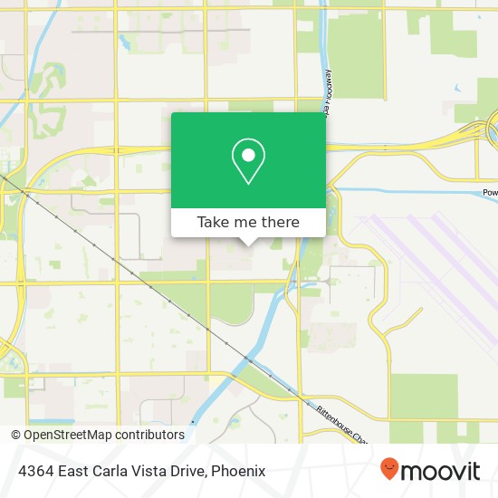 4364 East Carla Vista Drive map