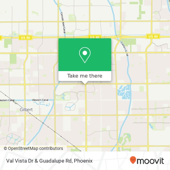 Val Vista Dr & Guadalupe Rd map