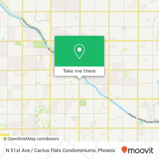 N 51st Ave / Cactus Flats Condominiums map