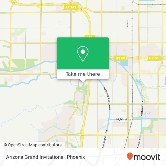 Mapa de Arizona Grand Invitational