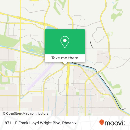 8711 E Frank Lloyd Wright Blvd map