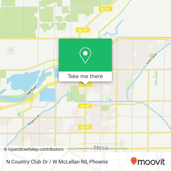 N Country Club Dr / W McLellan Rd map