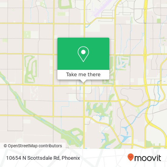 Mapa de 10654 N Scottsdale Rd