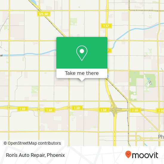 Ron's Auto Repair map