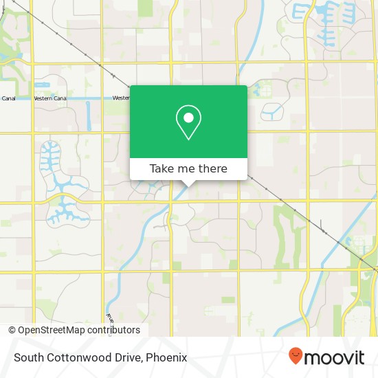 South Cottonwood Drive map