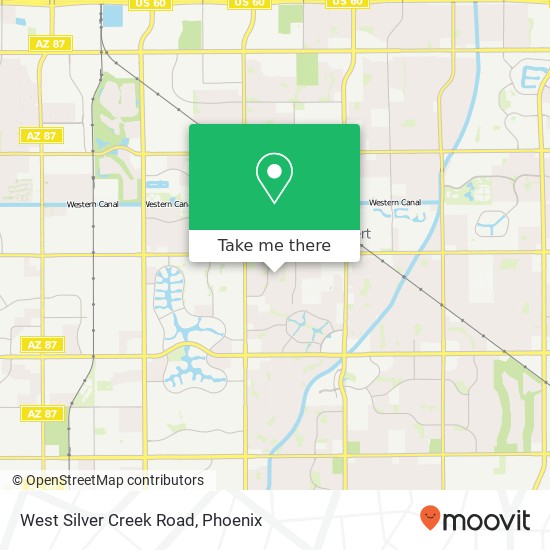 West Silver Creek Road map