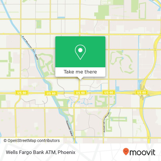 Mapa de Wells Fargo Bank ATM