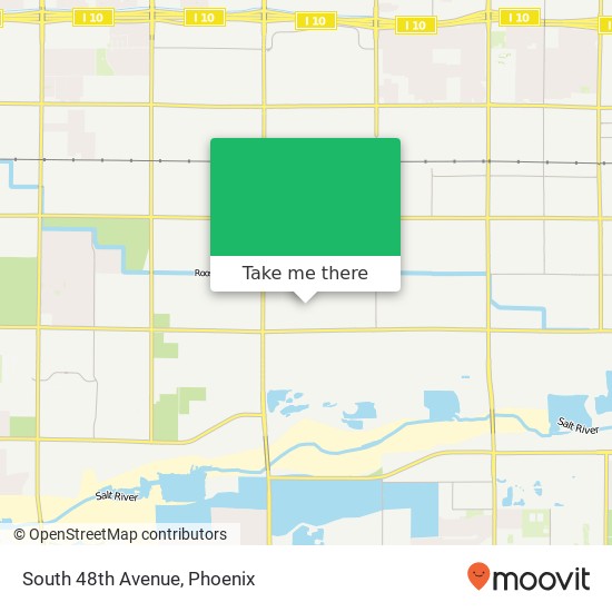 South 48th Avenue map