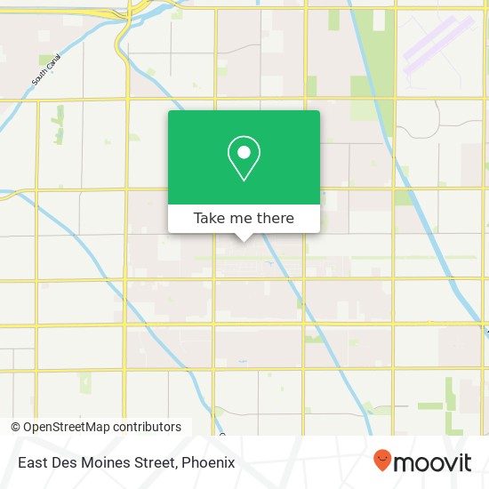 Mapa de East Des Moines Street