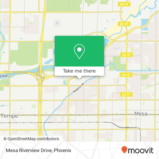 Mesa Riverview Drive map