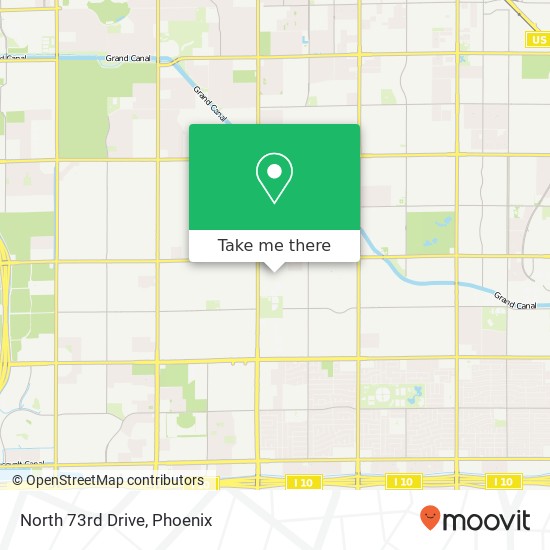 North 73rd Drive map
