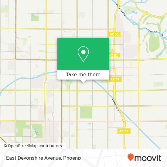 East Devonshire Avenue map