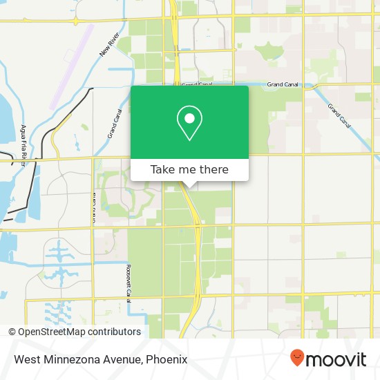 West Minnezona Avenue map