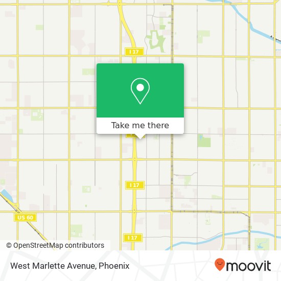 Mapa de West Marlette Avenue
