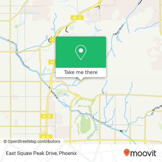 Mapa de East Squaw Peak Drive