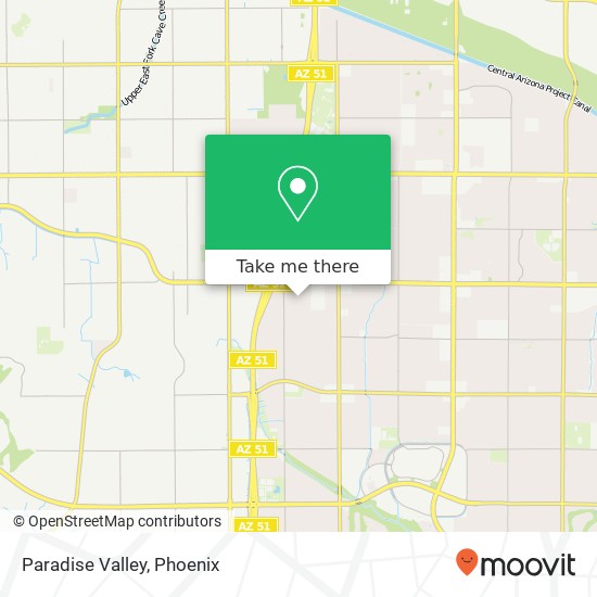 Paradise Valley map