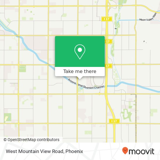 Mapa de West Mountain View Road