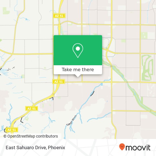 East Sahuaro Drive map