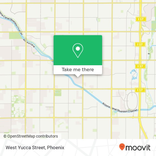 West Yucca Street map