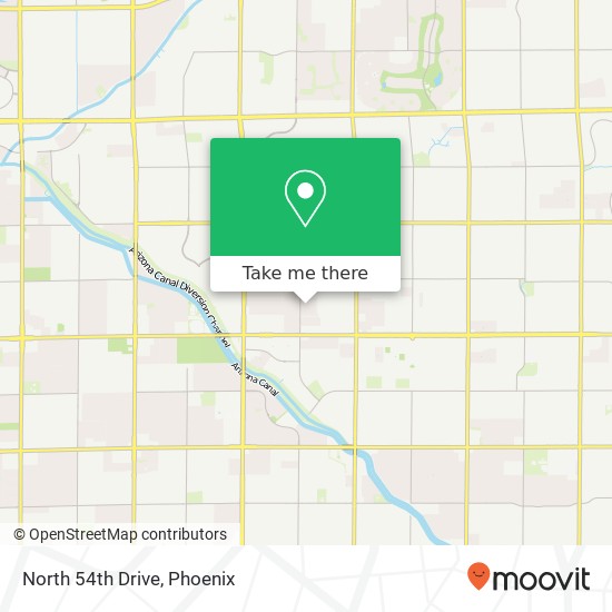 North 54th Drive map