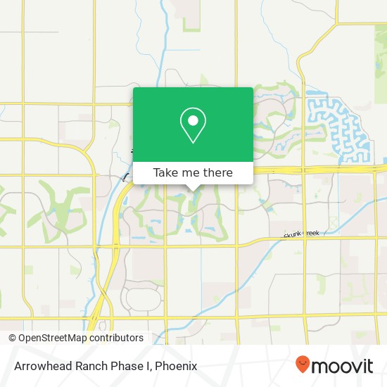 Mapa de Arrowhead Ranch Phase I