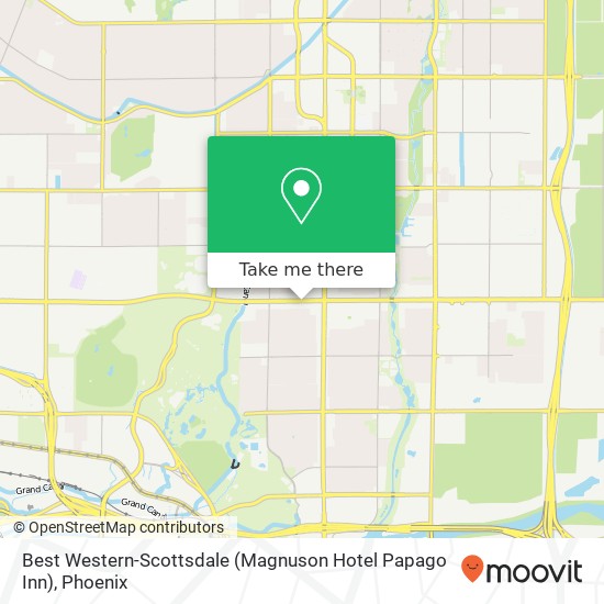 Mapa de Best Western-Scottsdale (Magnuson Hotel Papago Inn)