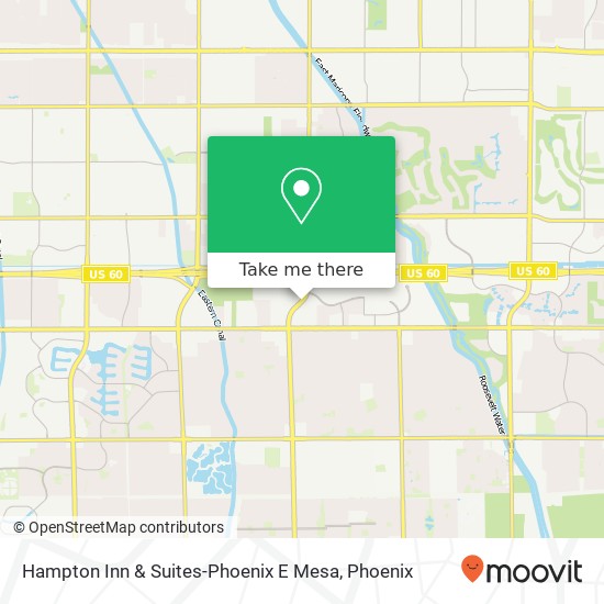 Hampton Inn & Suites-Phoenix E Mesa map