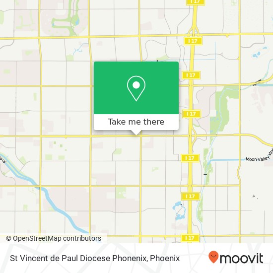 St Vincent de Paul Diocese Phonenix map