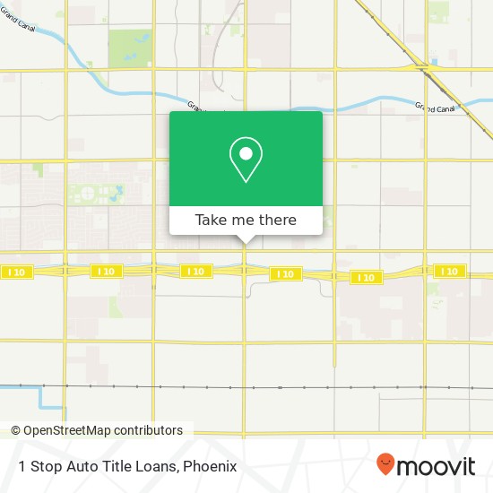 1 Stop Auto Title Loans map