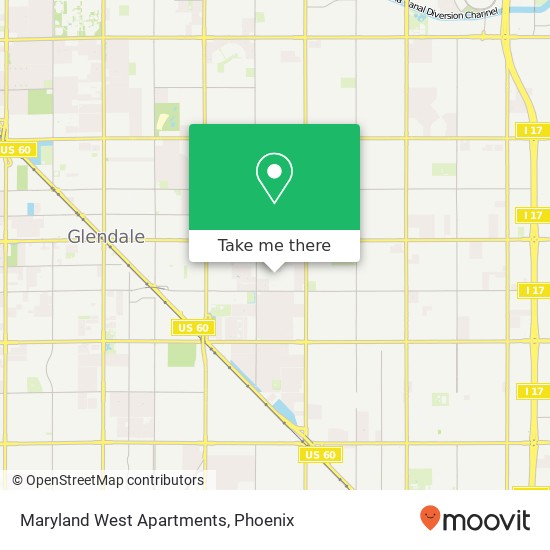 Maryland West Apartments map
