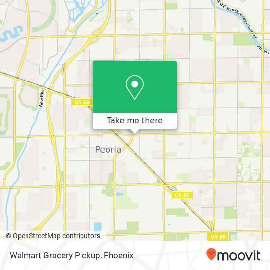 Mapa de Walmart Grocery Pickup