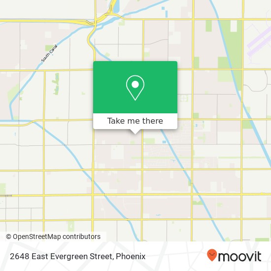 2648 East Evergreen Street map