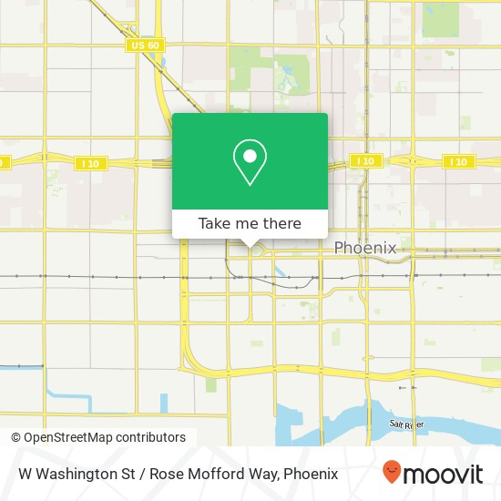 W Washington St / Rose Mofford Way map