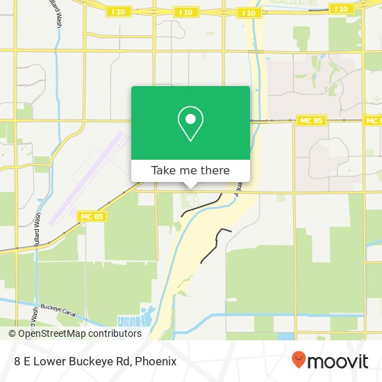 Mapa de 8 E Lower Buckeye Rd