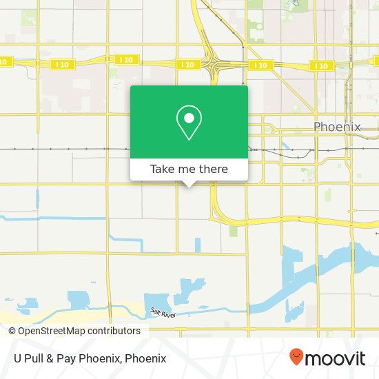 Mapa de U Pull & Pay Phoenix