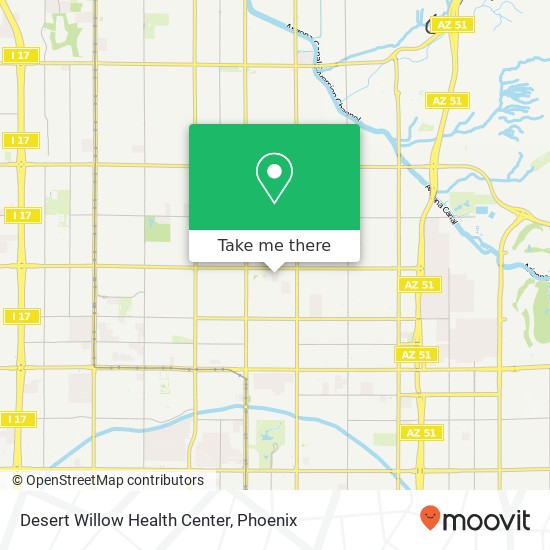 Mapa de Desert Willow Health Center