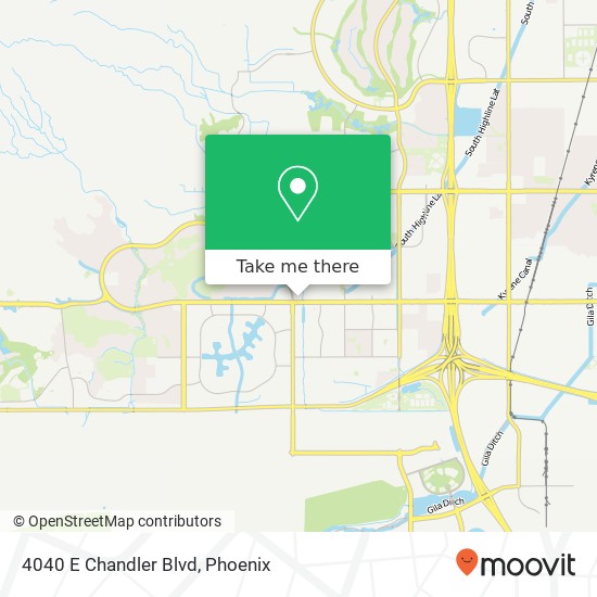 4040 E Chandler Blvd map